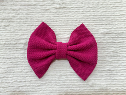 fuchsia bow - Ivory Soul