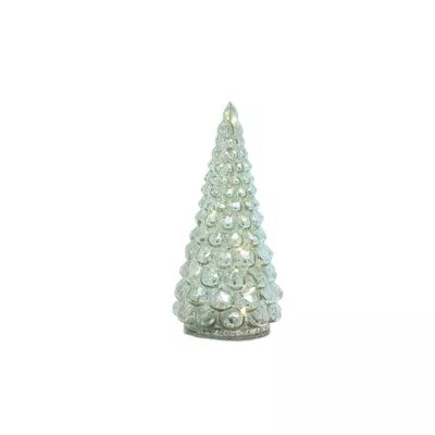 led glass pine tree