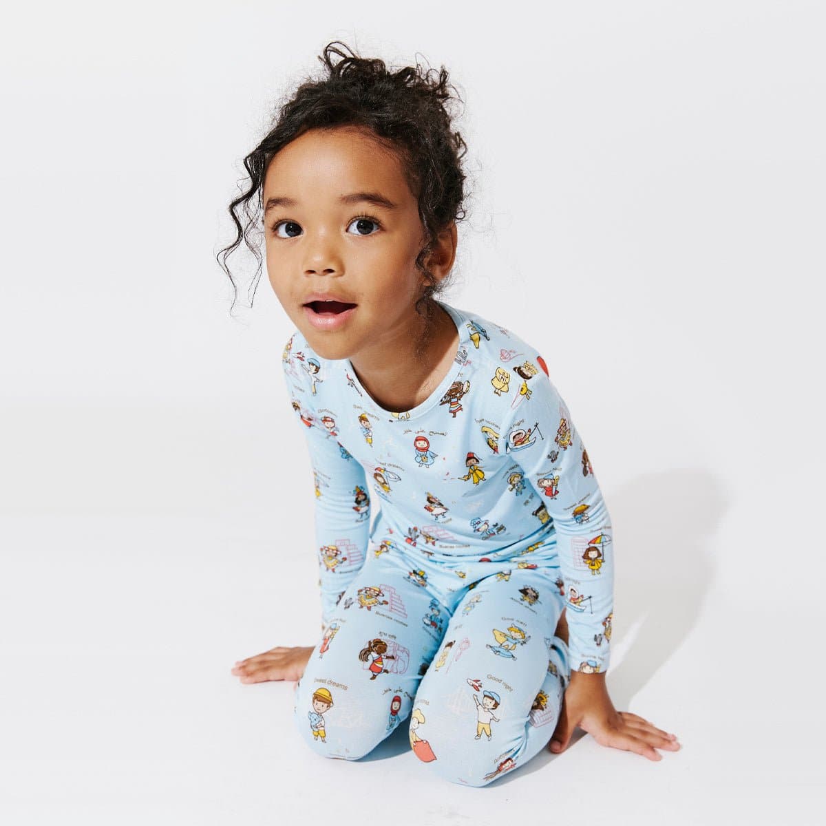 Goodnight World Bamboo Kids Pajamas