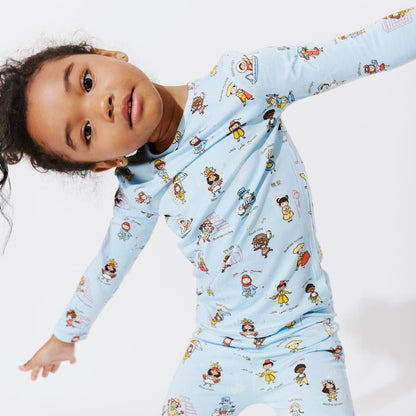 Goodnight World Bamboo Kids Pajamas