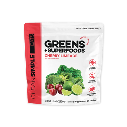 cherry limeade super greens mix | 30 servings