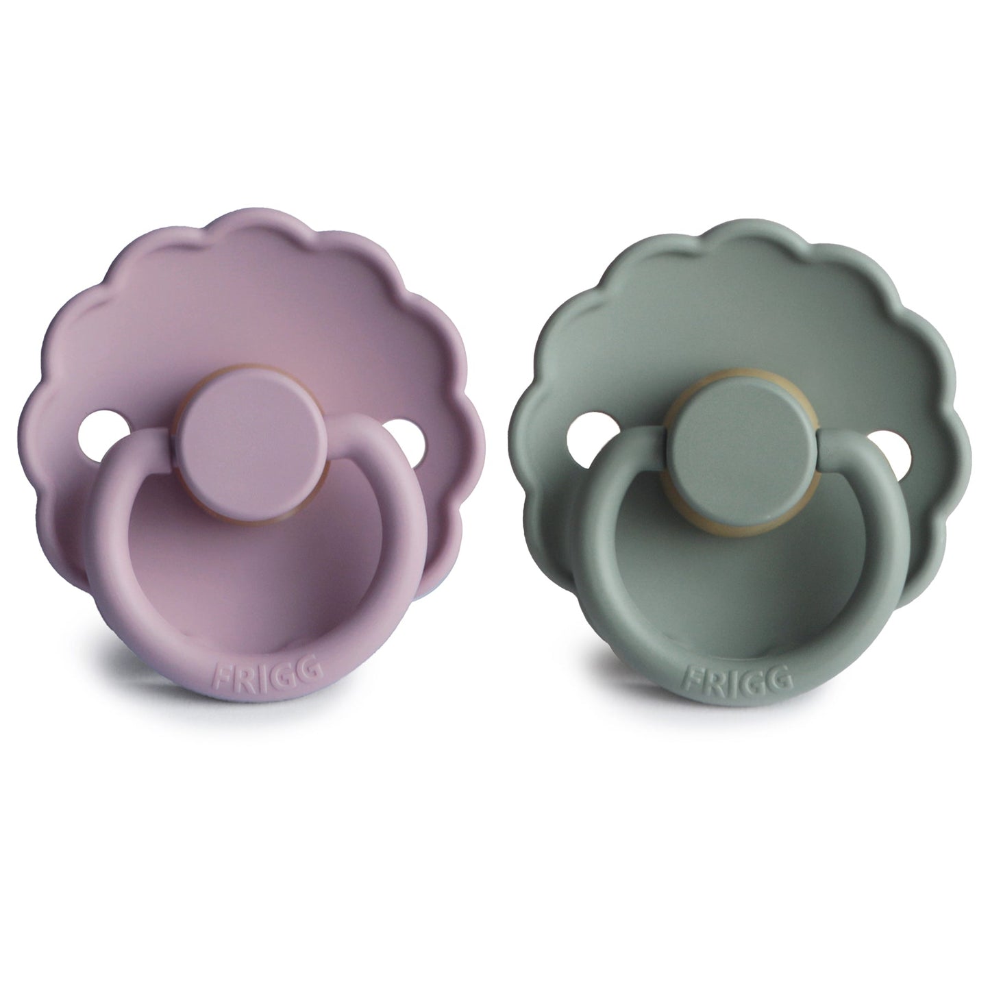 FRIGG Daisy Natural Rubber Pacifier 2-Pack - Ivory Soul