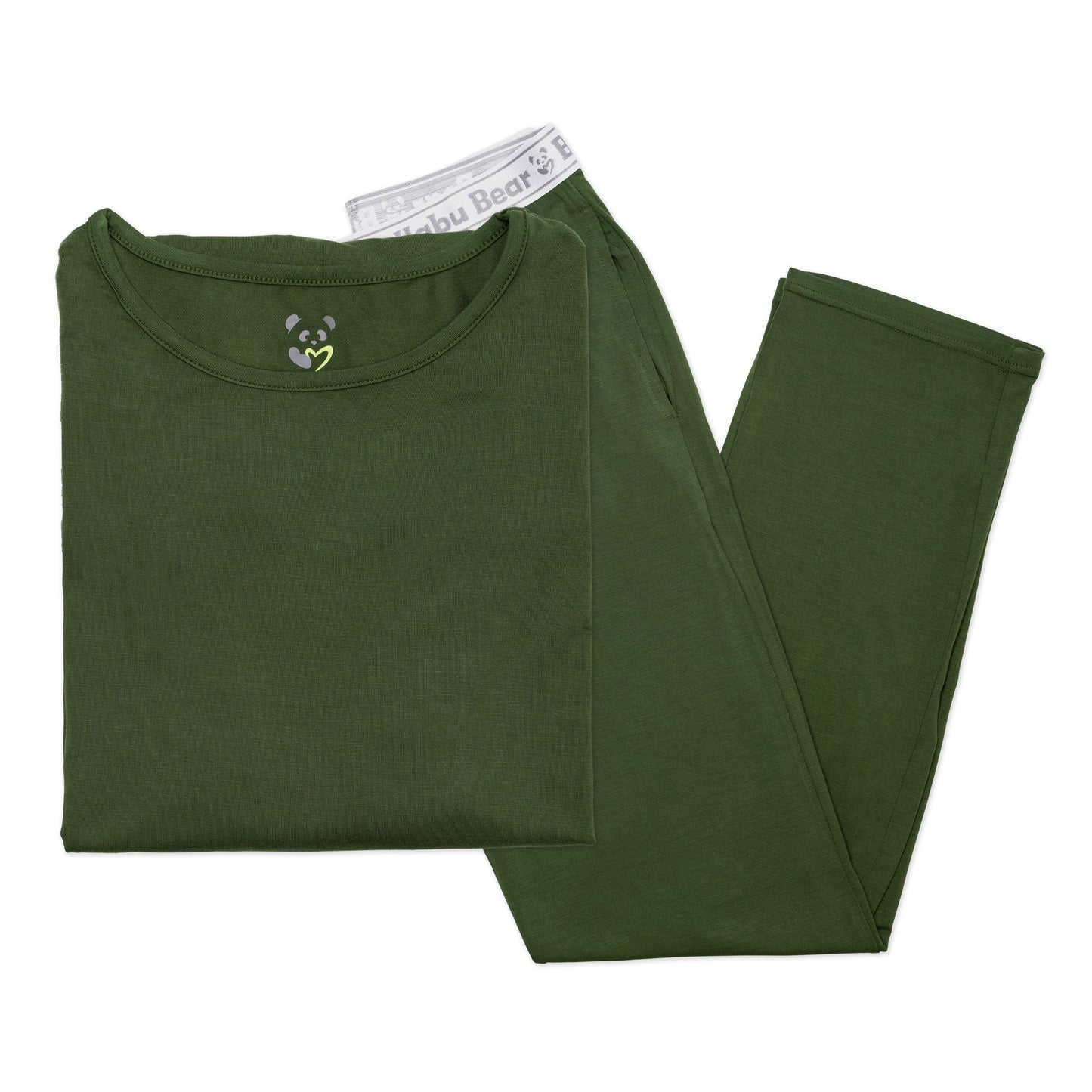 Evergreen Bamboo Men's Pajama Set - Ivory Soul