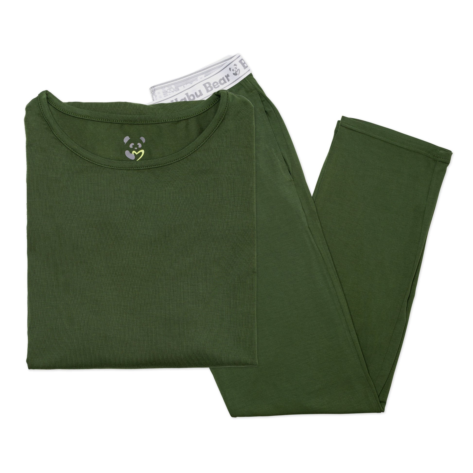 Evergreen Bamboo Men's Pajama Set - Ivory Soul