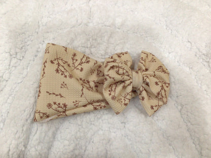 wildflower cream bow