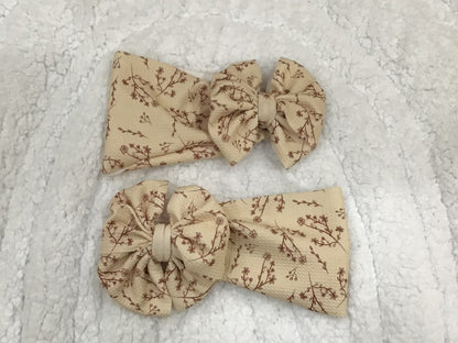 wildflower cream bow