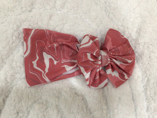 pink paint smear bow