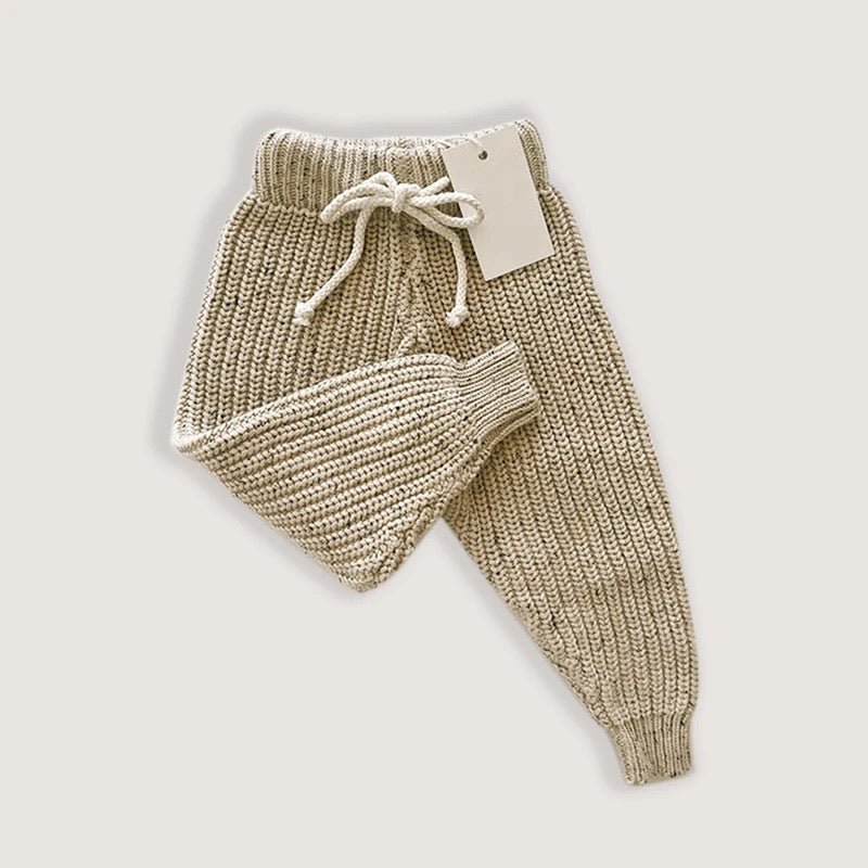 knit sweater + pants