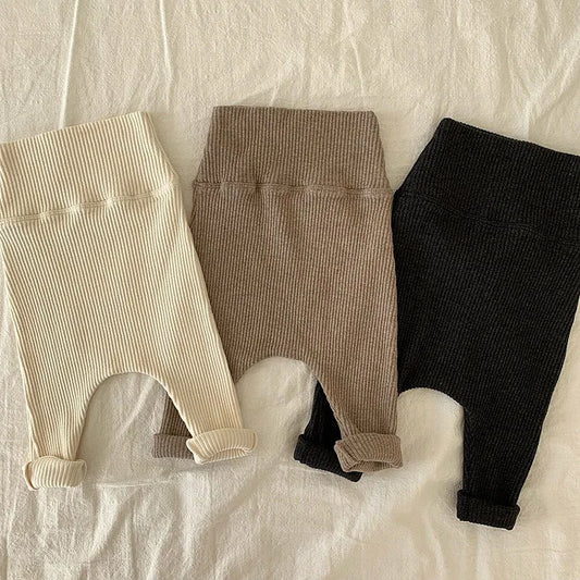 ribbed cotton leggings