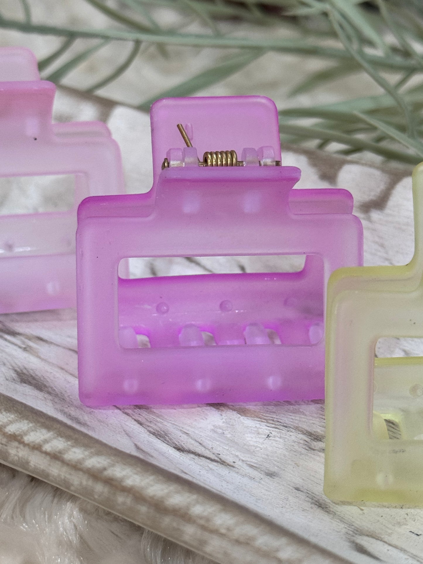 frosted matte claw clip