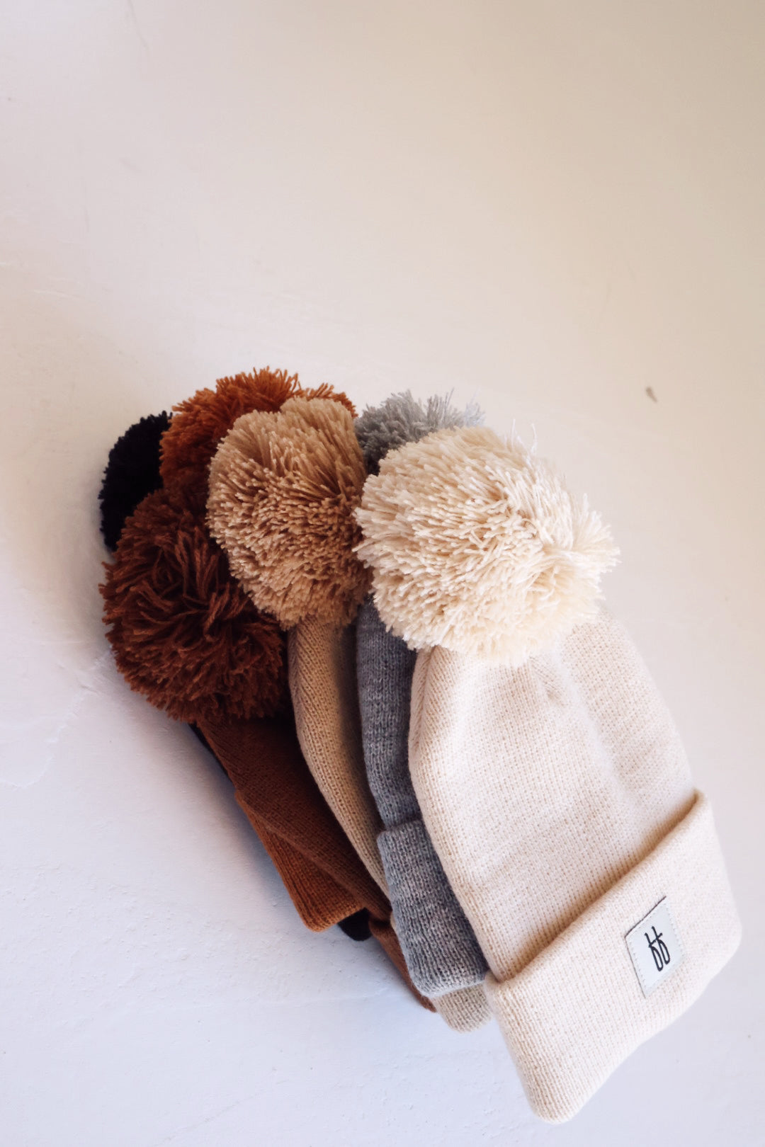 ff Knit Pom Top Beanie | Rust - Ivory Soul