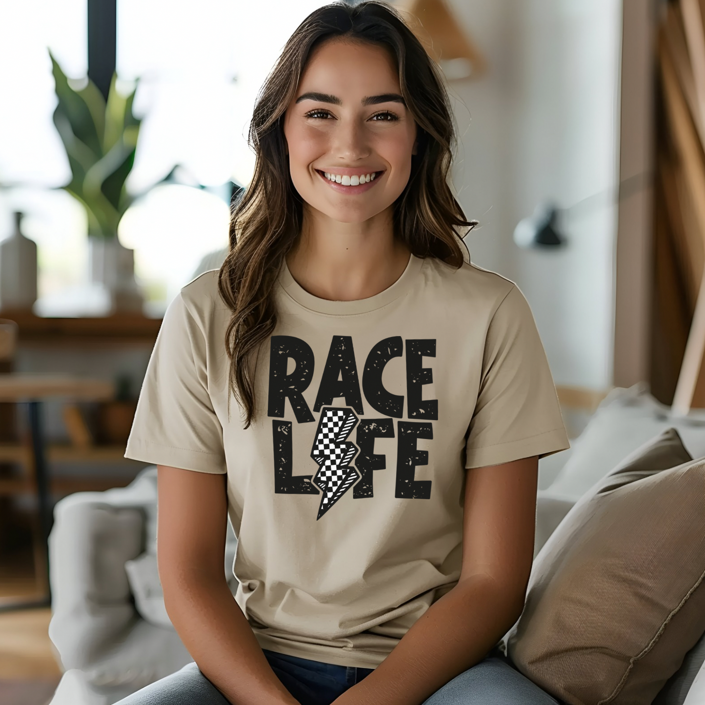 lightinging bolt, race life t-shirt