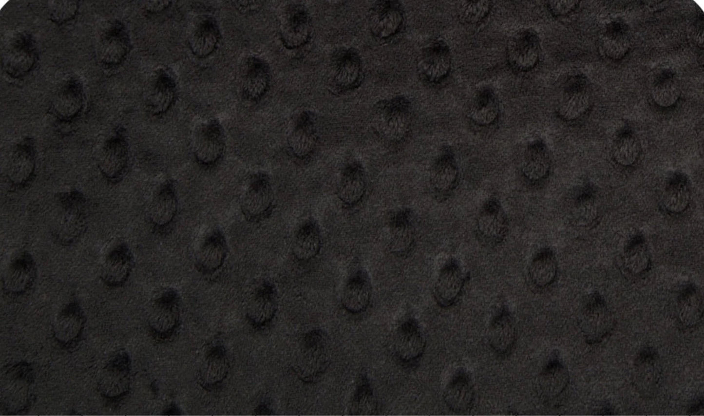 black + white daisy check pacifier blanket