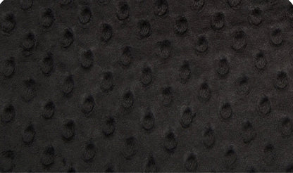 black + white daisy check pacifier blanket