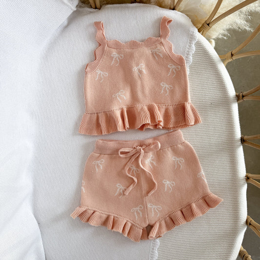 whimsy bow knit tie set