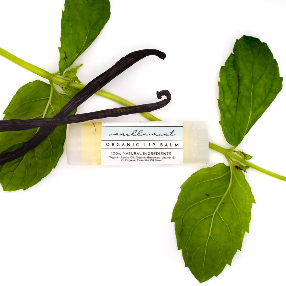 vanilla mint organic lip balm