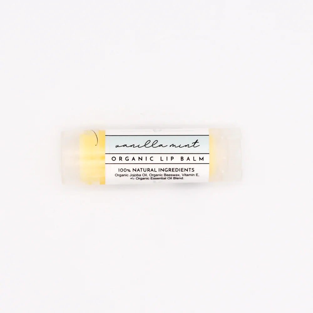 vanilla mint organic lip balm