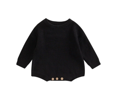 knit oversized romper - Ivory Soul