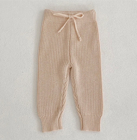 knit elastic waisted pants