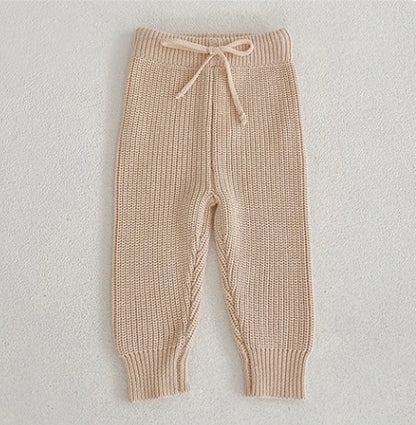 knit elastic waisted pants