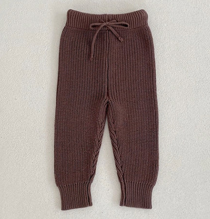 knit elastic waisted pants