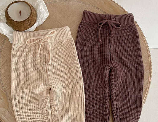 knit elastic waisted pants