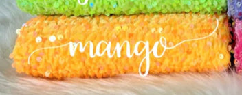 mango velvet sequin bow