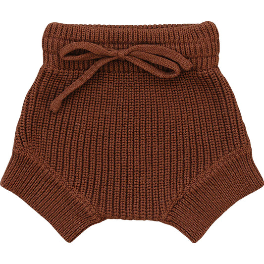 dark rust knit bloomer