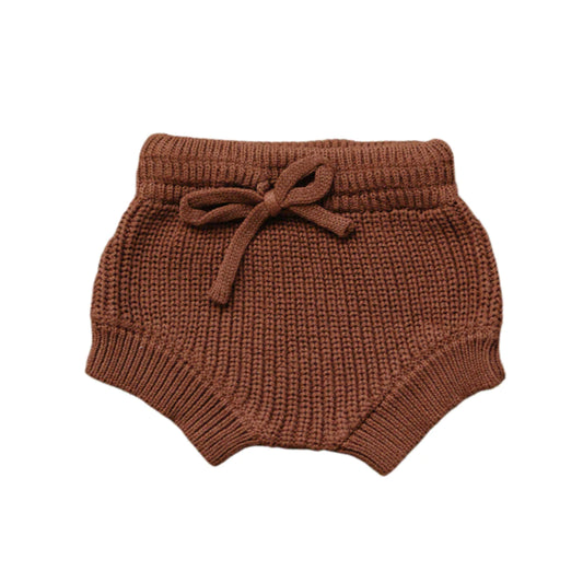 rust knit bloomer