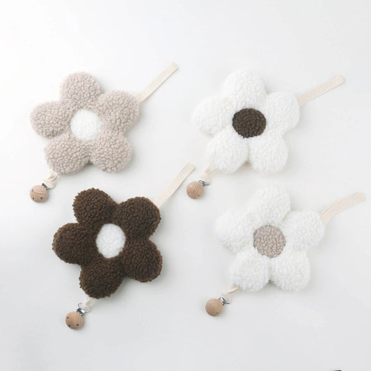 flower pacifier clips