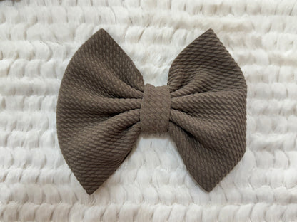 chocolate brown bow