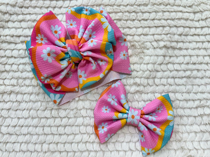 groovy floral bow