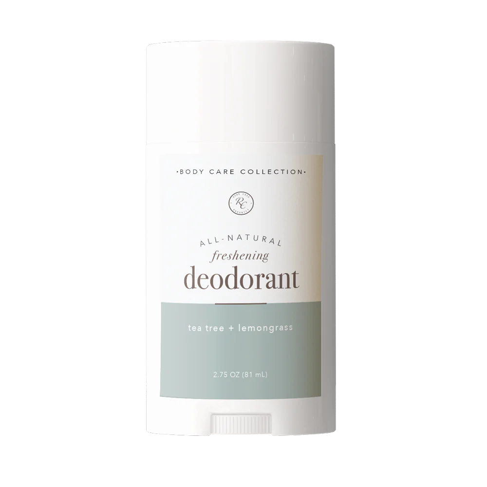 deodorant- tea tree + lemongrass