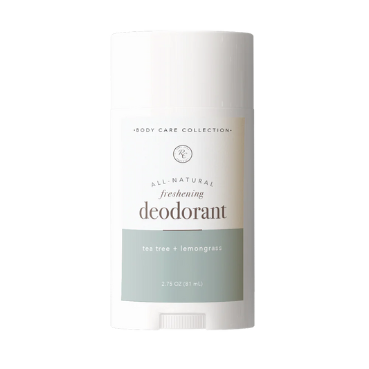 deodorant- tea tree + lemongrass