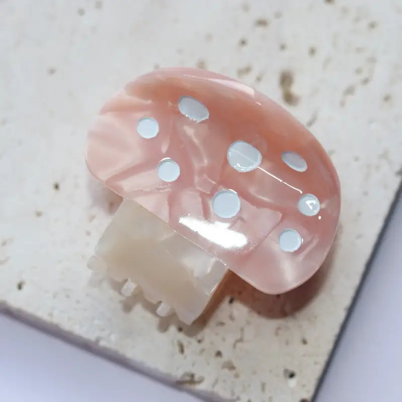 mushroom shaped hair claw clips - Ivory Soul