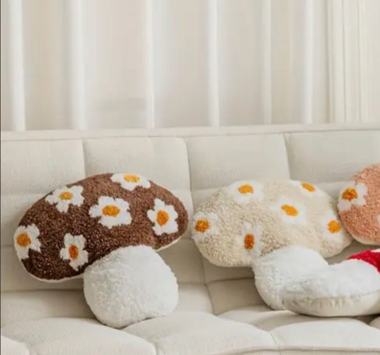 floral mushroom head pillow