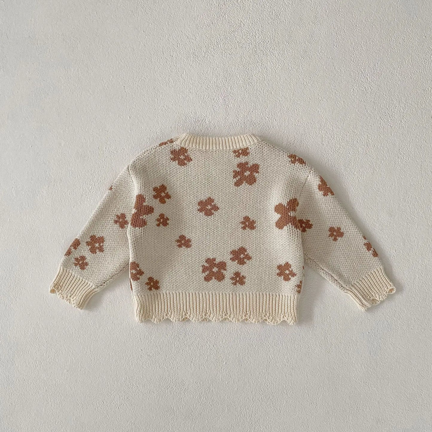 floral knit sweater