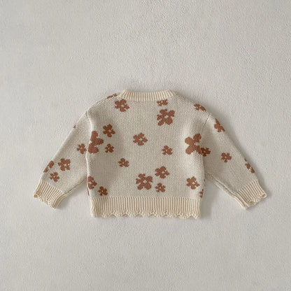 floral knit sweater