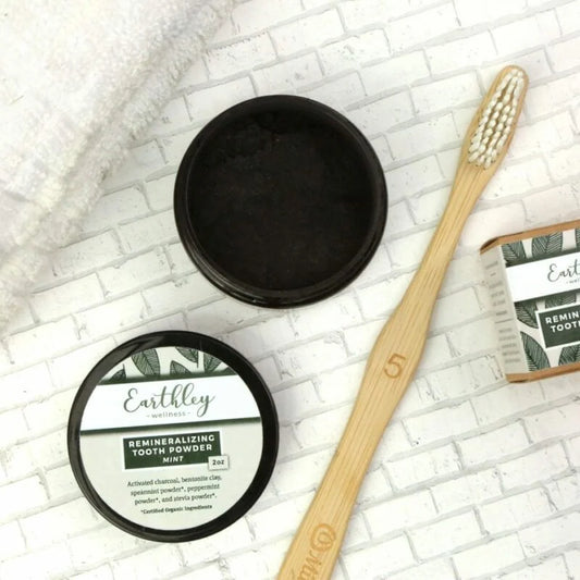 remineralizing tooth powder • mint
