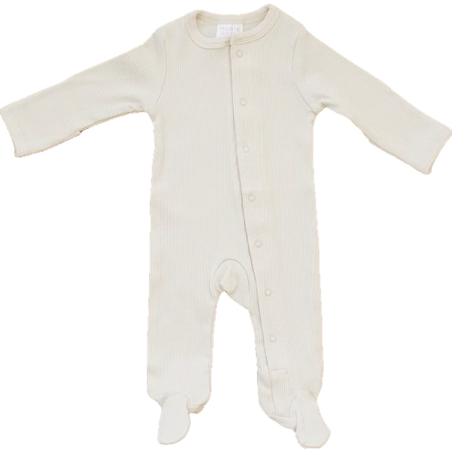 Vanilla Organic Cotton Ribbed Snap - Ivory Soul