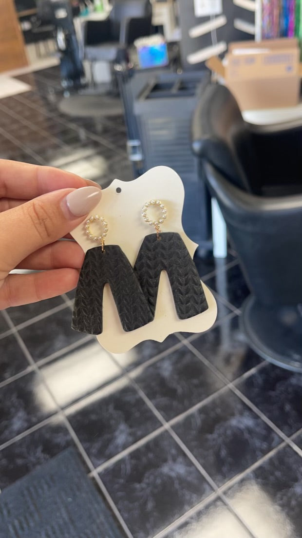 mystery dangle clay earring