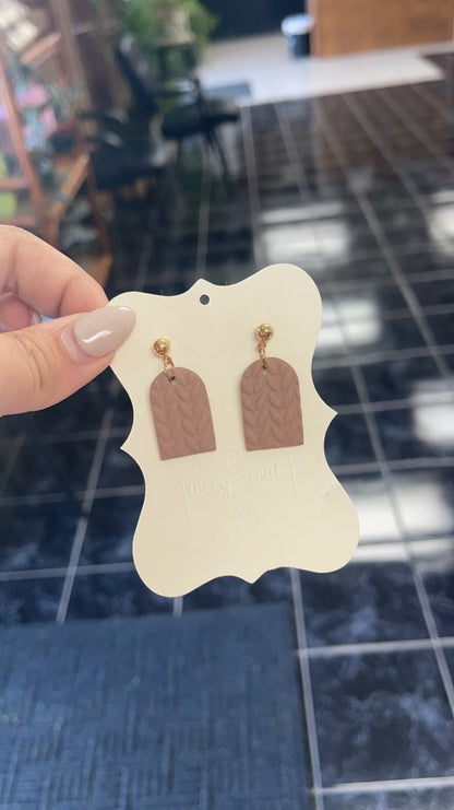 mystery dangle clay earring