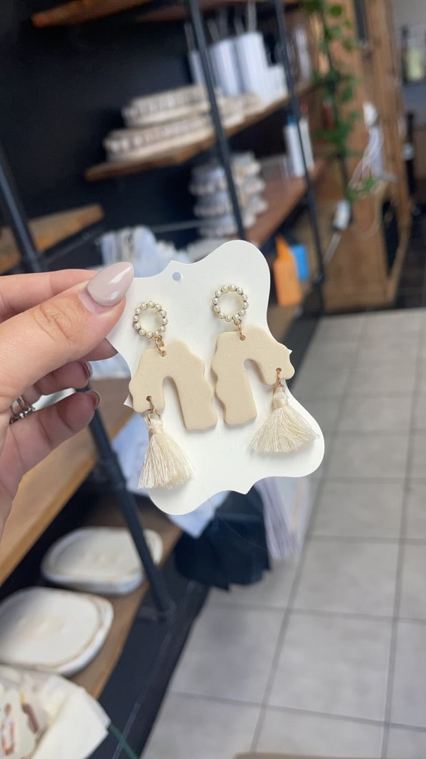 mystery dangle clay earring