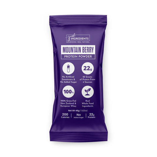 mountain berry protein powder single serving