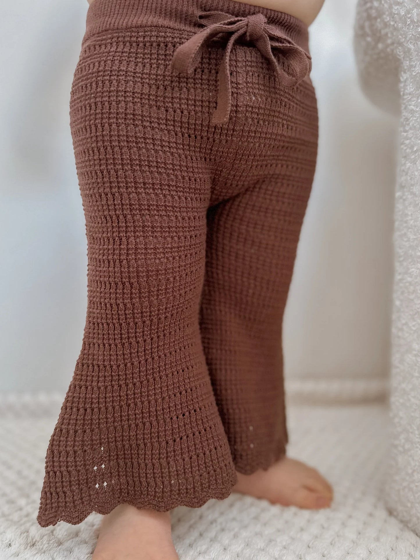 flare knit set - espresso