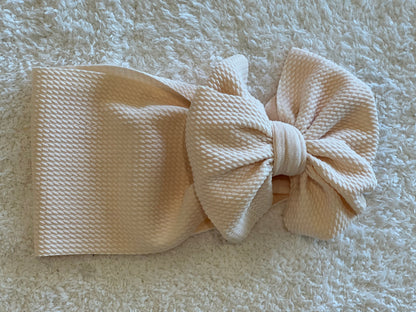 cream bow