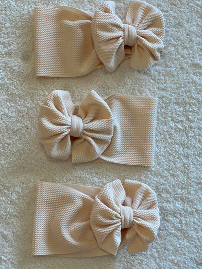 cream bow