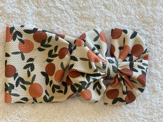 orange zest bow