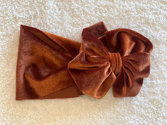 sienna velvet bow