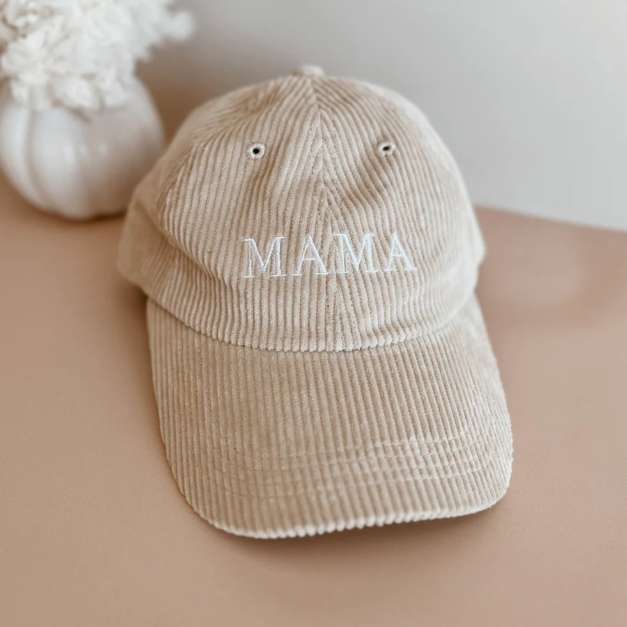 mama corduroy cap